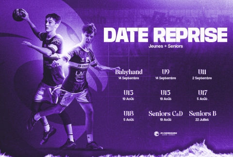 Visuel des dates de reprise