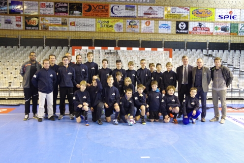 Les jeunes de la section sportive. 